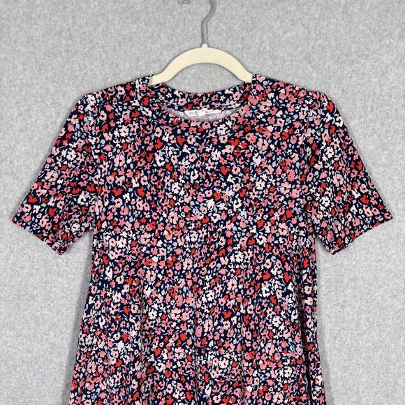 BCBGGeneration Babydoll Dress Small Ditsy Floral Flare Skater Maximalist Twee - Picture 2 of 10